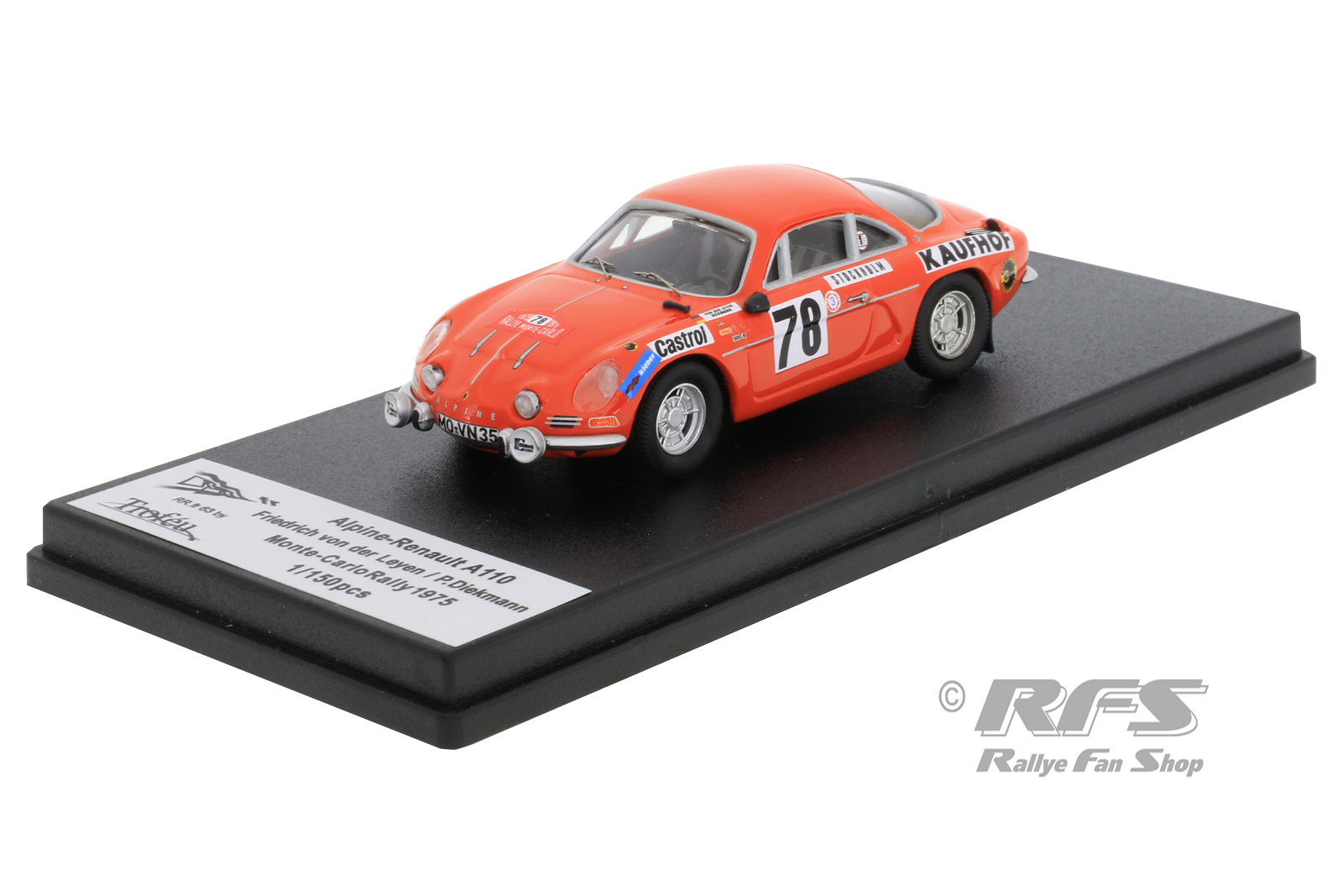 Trofeu Alpine Renault A110 1600S O.Andersson M.Carlo 72 1:43 807or